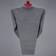 Autumn and winter men's knitwear v-neck underwear middle-aged half-high round neck thickened warm middle-aged and elderly winter sweater men