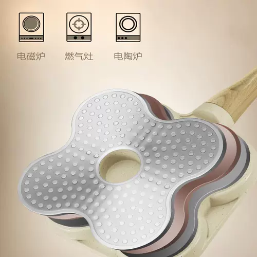 Семейство Supor четыре -яма для завтрака в горшке для яиц бургер бургас сковороды блин блин для блин