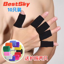 Sports finger guard knuckle protection nylon fine knitted breathable elastic latex silk volleyball basketball finger guard cover