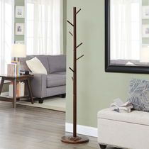 American living room household solid wood coat rack floor hanging hanger bedroom clothes simple single pole shelf