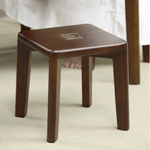 Solid wood baby learning chairs dining chair children stool home bench entrance huan xie deng fangdeng coffee table stools