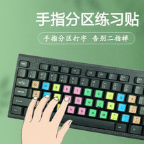 Practice Finger method keyboard adhesive film typing keyboard notebook computer less children programming key bit practice blind typing students