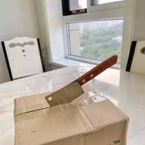 (Zero To 100) Detached Express Small Kitchen Knife Cute And Small Wooden Handle Fruit Cake Open Box