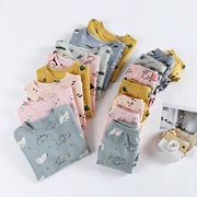 Childrens bộ đồ lót cotton mùa xuân và mùa thu quần áo quần bé mùa thu chàng trai cô gái con trai-trong-pháp luật trẻ em bông nhà quần áo.