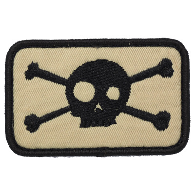 Skull Magic Sticking Arm Octopus Attaching to Embroidered Label with Embroidered Label