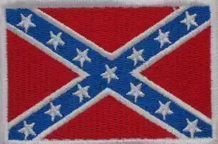 Civil War South Flag Armband Cloth Sticker Embroidery Sticker