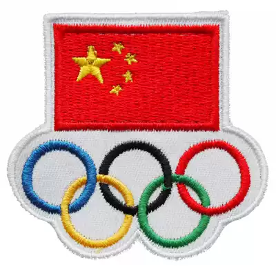 National flag Olympic five-ring chapter cloth patch patch embroidery label sticker Velcro custom sticker