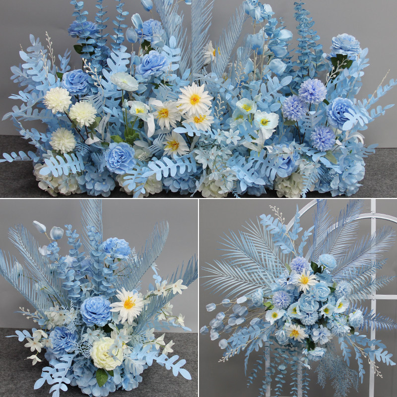 New Wedding Fair Family Flower Simulation Finished Decoration of Yugali Flower Road T Taiwan Road Citation Wedding Flower Art