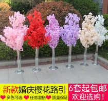 Sakura Road leads new wedding Cherry Blossom Road lead Wedding Wishing Tree Arch shelf cherry tree iron art