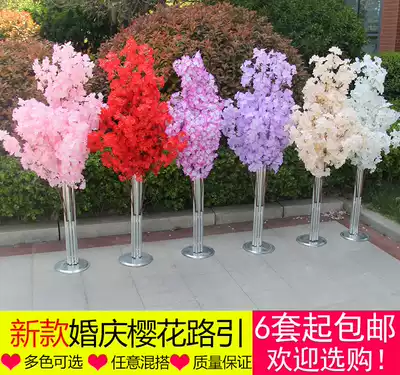 Sakura Road leads new wedding Cherry Blossom Road lead Wedding Wishing Tree Arch shelf cherry tree iron art