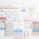 Основные наклейки, Справочник по соле летней серии DIY Материал, 3 листа, 4 входа