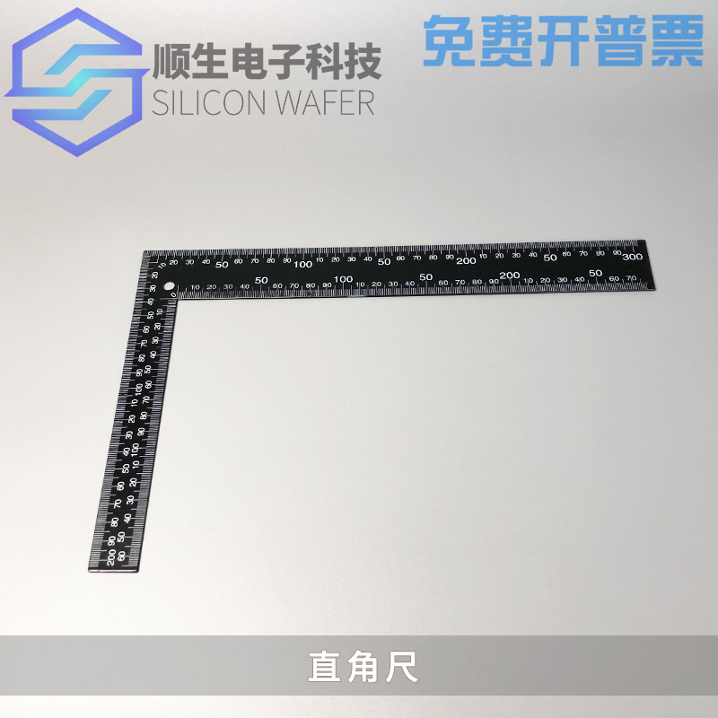 Cissei Electronic Black 30cm Right Angle Ruler Cut Silicon Chip Good Helper