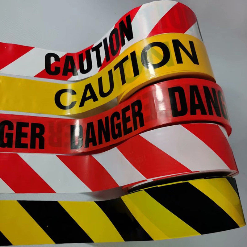 Cordon with caution belt isolation belt Site alert with English letter Caution photographic props No glue type
