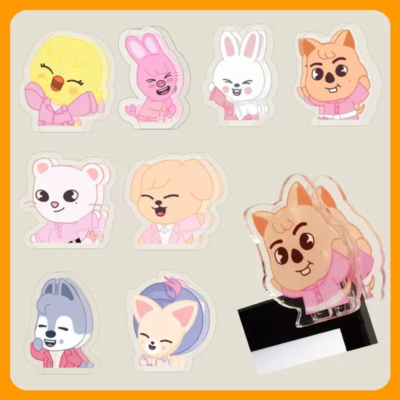 Плакат в виде мультфильма SKZOO Yayli двусторонний PP-зажим папка-держатель Stray Kids фолдера звезда вокруг звезды