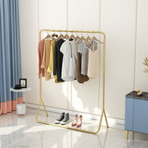 Hanging clothes rack in the bedroom simple clothes rack household coat rack light luxury simple modern single pole