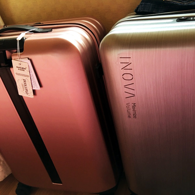 Minimalist PC ultra light poo suitcase mute universal wheel male and female universal pull-box pure color boarding anti-scraping suitcase