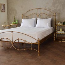 Nordic Iron Bed Double Bed Modern Simple Retro Princess Explosion Single Bed 1 8m 1 5 m thickness reinforced