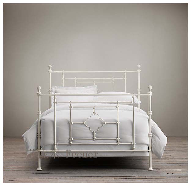 European iron frame double bed 1 5 1 8 m pastoral white bed romantic princess bed iron frame