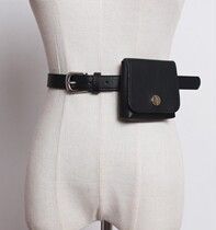 2021 European and American niche concave shape mini decorative semi-round buckle belt small square bag female tide running bag belt dual-purpose tide