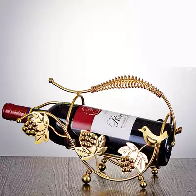 Red wine rack decoration Modern simple household light luxury creative wine rack Wine rack storage display rack Wine bottle rack