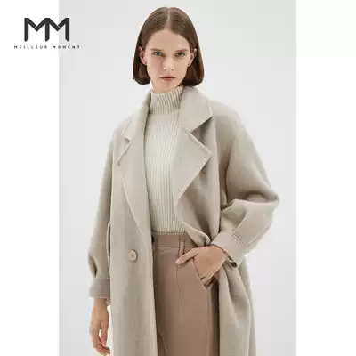 MM Mai Mengdong new profile double-sided woolen women's medium and long woolen jacket 5AA270281Q