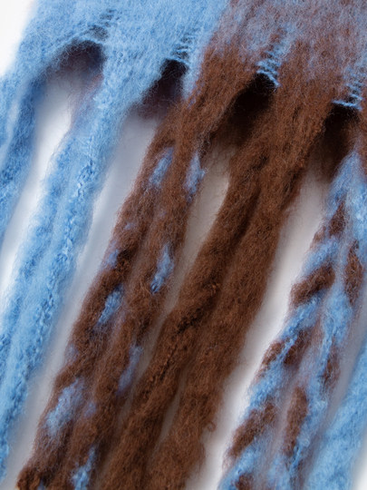 Bufanda azul MM Mai Meng, ambiente de estilo coreano de alta gama, el mismo estilo en el centro comercial, 25 otoño e invierno nuevo estilo 5GA3BW0101