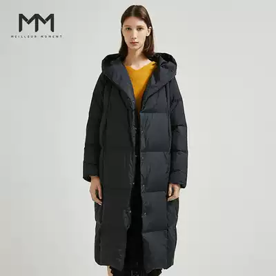 Shopping mall with MM Mam winter New Long version white duck down hooded down jacket women's 5AA182121