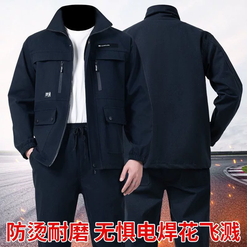 Хлопковый прочный модный overall, увеличенная толщина, антиожог