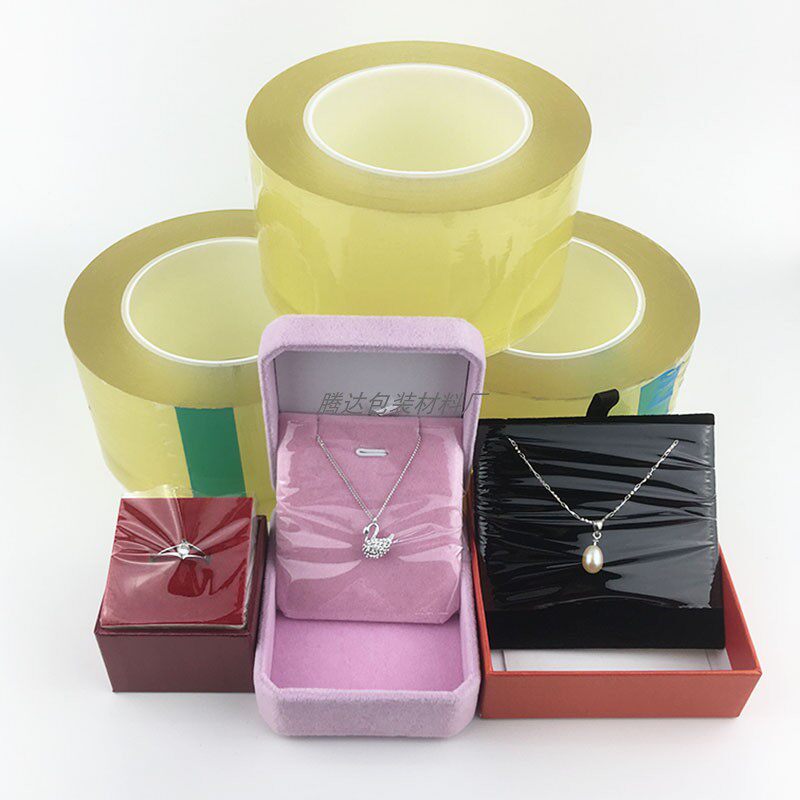 Ultra-transparent electrostatic adsorption film jewelry packaging wrapped film hardware accessories electrostatic adsorption film tape