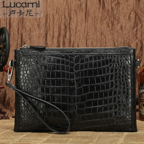 Unspliced crocodile belly tidy wallet mens handbag easy handbag envelope ipad package Lucani