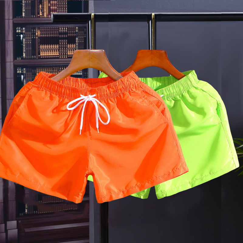 Solid Color Men's Athletic Shorts, Running Shorts, Three-Quarter Length Shorts, Two-Quarter Length Shorts, Ultra-Short Home Sleep Shorts, Large Shorts, Thin Style, Suitable for Outdoor Wear, Beach Shorts