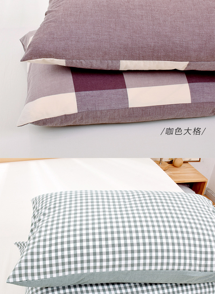 đối xử đặc biệt Nhật rửa sạch bông gối đơn giản rô gối bông phong bì - Gối trường hợp gối đôi
