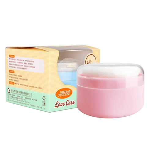 Детский спонж для новорожденных, детская присыпка, портативная комфортная банка для хранения