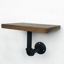 Barber shop partition solid wood wall shelf Wall flower shelf clothing store retro iron wall