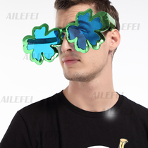  Irish St Patricks Day Special trefoil shaped glasses party funny glasses
