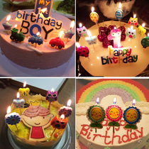  Birthday candle cartoon childrens party Cute creative net red candle party Holiday cake Western baking decoration