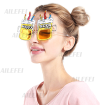  Birthday glasses Cake Candle Oktoberfest Party Party Glasses Bar Funny beer
