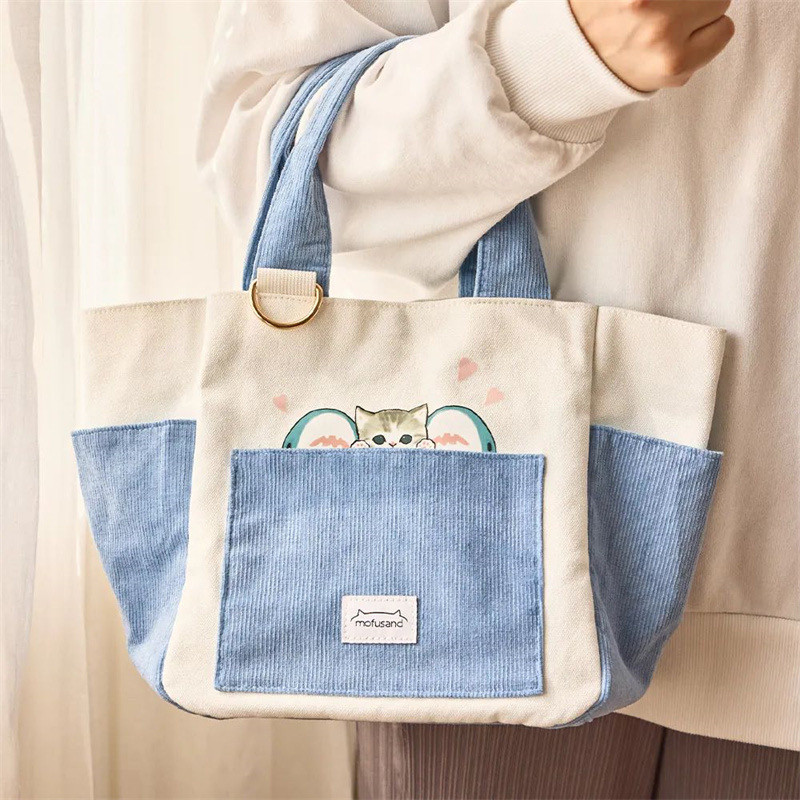 日系卡通可爱鲨鱼猫帆布包真的适合通勤使用吗？2026年最佳选择指南