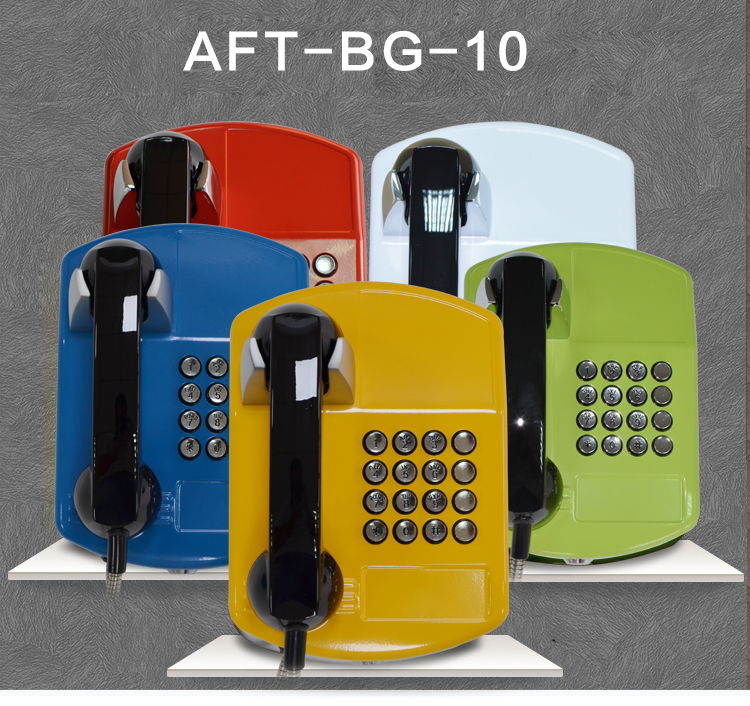 Outdoor Wall-mounted Campus Communal Electric Cable Calls Free Printed School Name Students Special Metal Wall-mounted Telephone