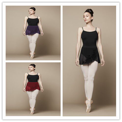 балетные аксессуары 澳洲bloch外贸原单芭蕾舞蹈形体练功服纱裙半身短裙一片式围裙女
