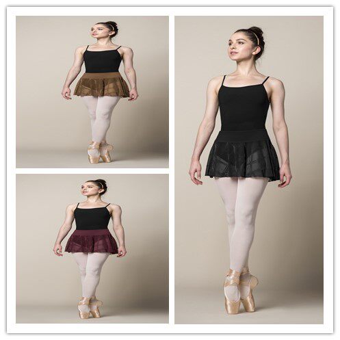 балетные аксессуары 澳洲bloch原单成人芭蕾舞蹈形体练功服纱裙半身短裙一片式围裙
