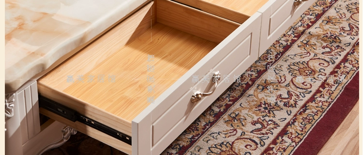 Châu âu đá cẩm thạch bàn cà phê tủ đơn giản nông thôn kích thước căn hộ đồ nội thất phòng khách bàn trà TV kết hợp tủ mẫu giường ngủ đẹp đơn giản