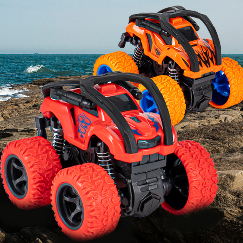 Childhood Four-wheel Drive Off-road Car Toy Boy Inertia Little Car Simulation Model 2 Year Old 3 Baby Resistant Climbing Gift