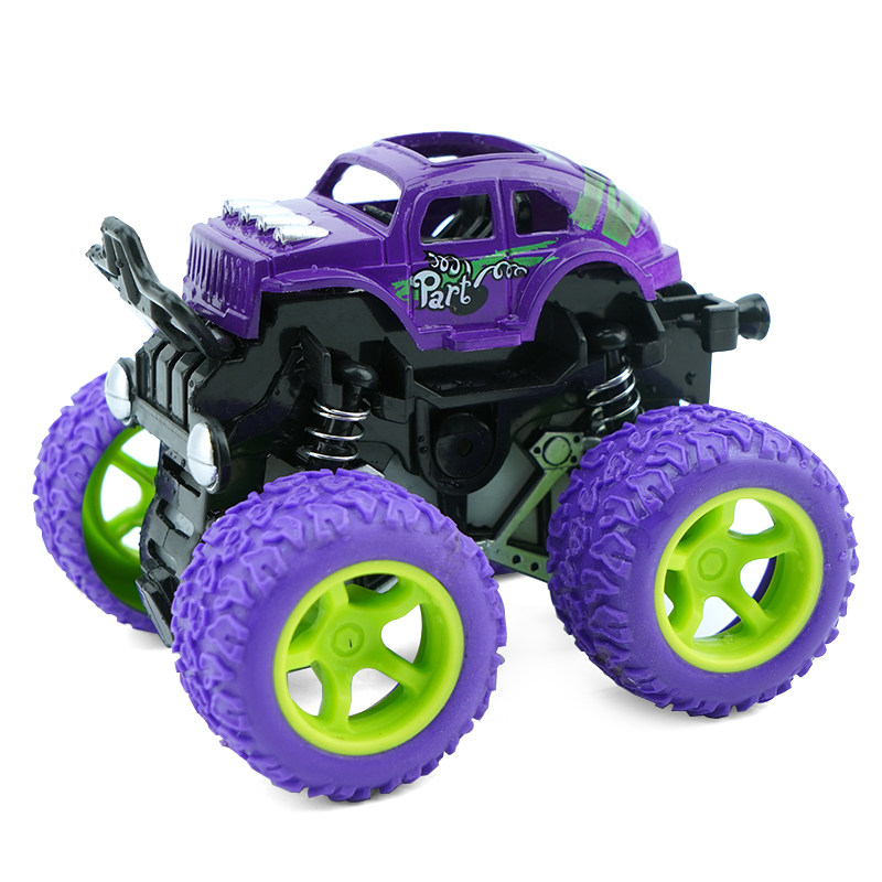 Children's four-wheel drive off-road vehicle toy boy inertial rolling car simulation model 2 years old and 3 babies resistant to falling and climbing car