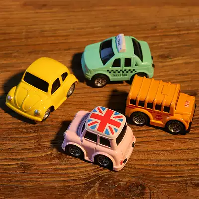 Children's alloy pull-back car Toy car set boy fall-resistant inertial car Baby car 1-3 years old