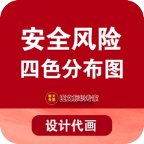 Company production workshop plant focus red orange yellow and green safety risk distribution four-color chart grade double control wind control chart