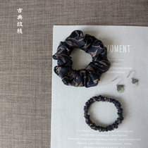 Classical grain silk Hairband hair rope fragrant cloud yarn Chinese style classical Scotch silk high-end handmade hair accessories custom