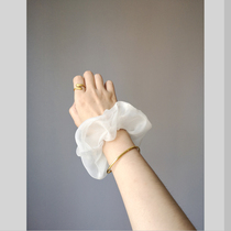Dream white classic black silk Ogan hair ring 5cm transparent headline high - sensitive original customization