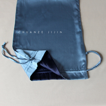 Double silk double - color collection bag underwear pajamas pack large - scale drawing rope silk high - end customization