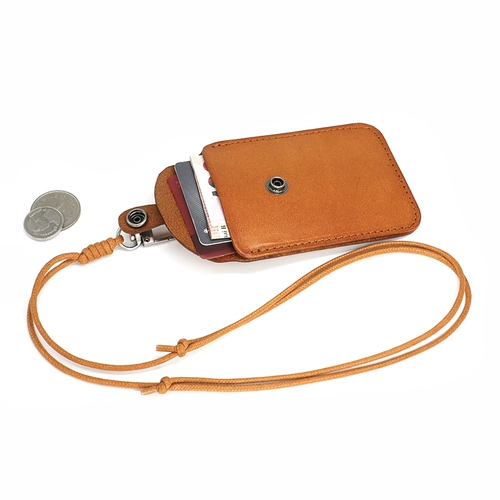 Кожаный ретро ремешок ручной работы, оригинальный маленький чехол для проездного и картхолдер, портативный кошелек, из натуральной кожи